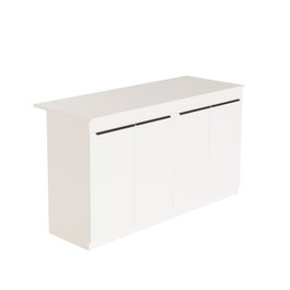 Hanah Home Mesa de Cocina OR1-W Blanca 160x90x60cm